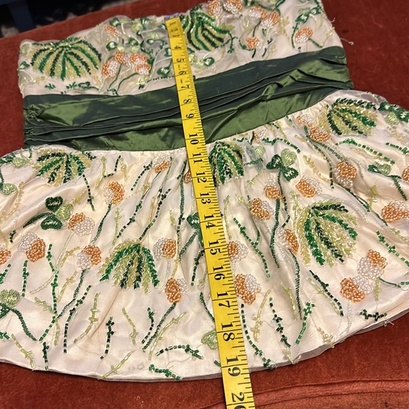 Strapless Beaded Top with Satin Banding - Picture 10 of 14